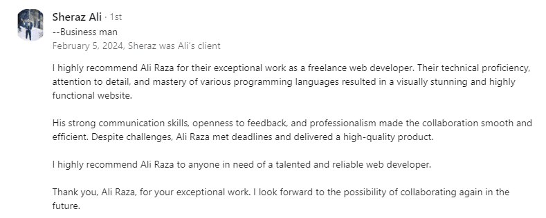 Client review